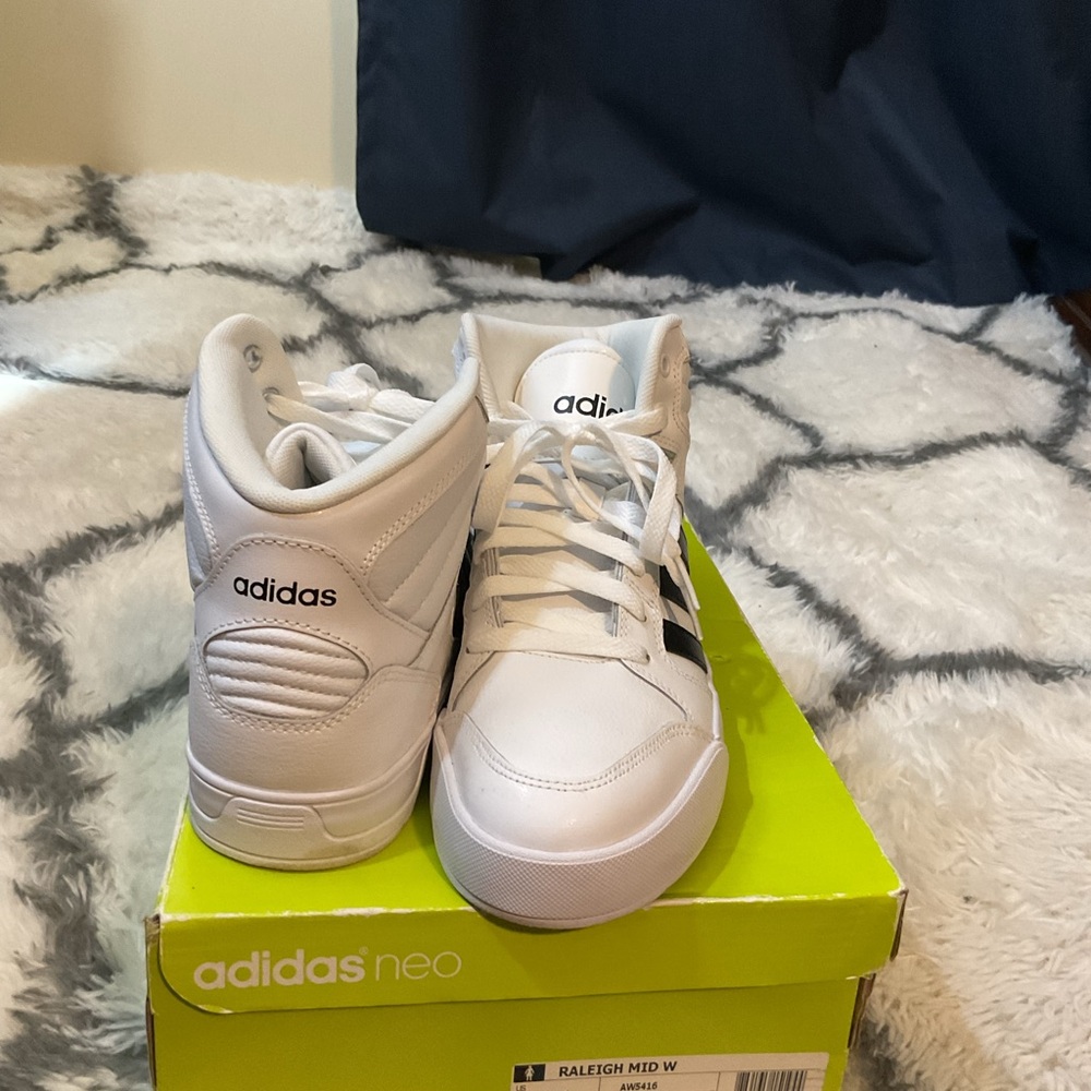 Adidas Kids White Sneakers